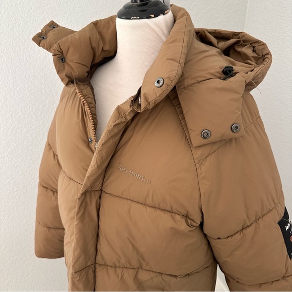 Urban Outfitters Brown Puffer Jacket with detachable hood - Picture 11 of 11